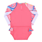 trajes de baño pañalero bebe niña manga larga con proteccion uv tecnologia UPF50 trajes de baño para natación bebe niñas con proteccion solar fullsand