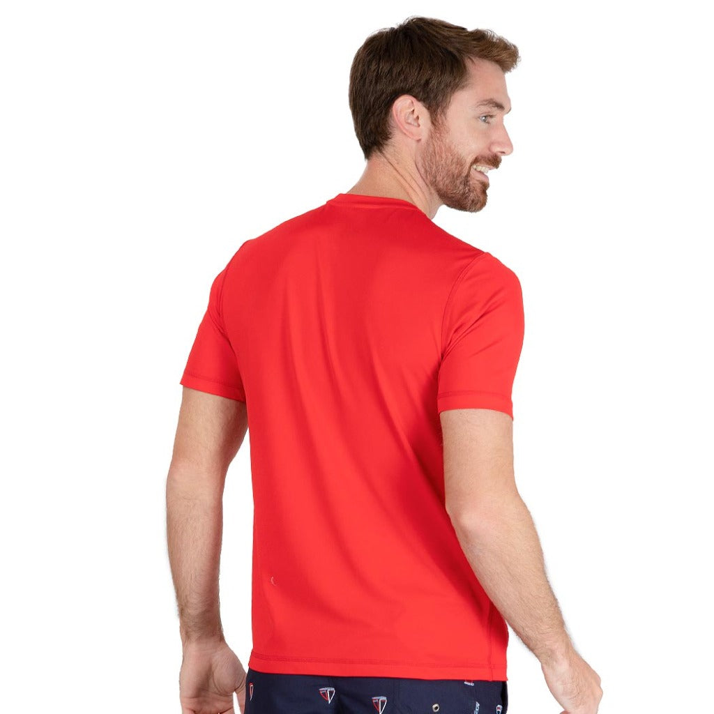 playera uv para nadar hombre con filtro solar certificada con UPF50+ tipo rashguard caballero fullsand con protector solar